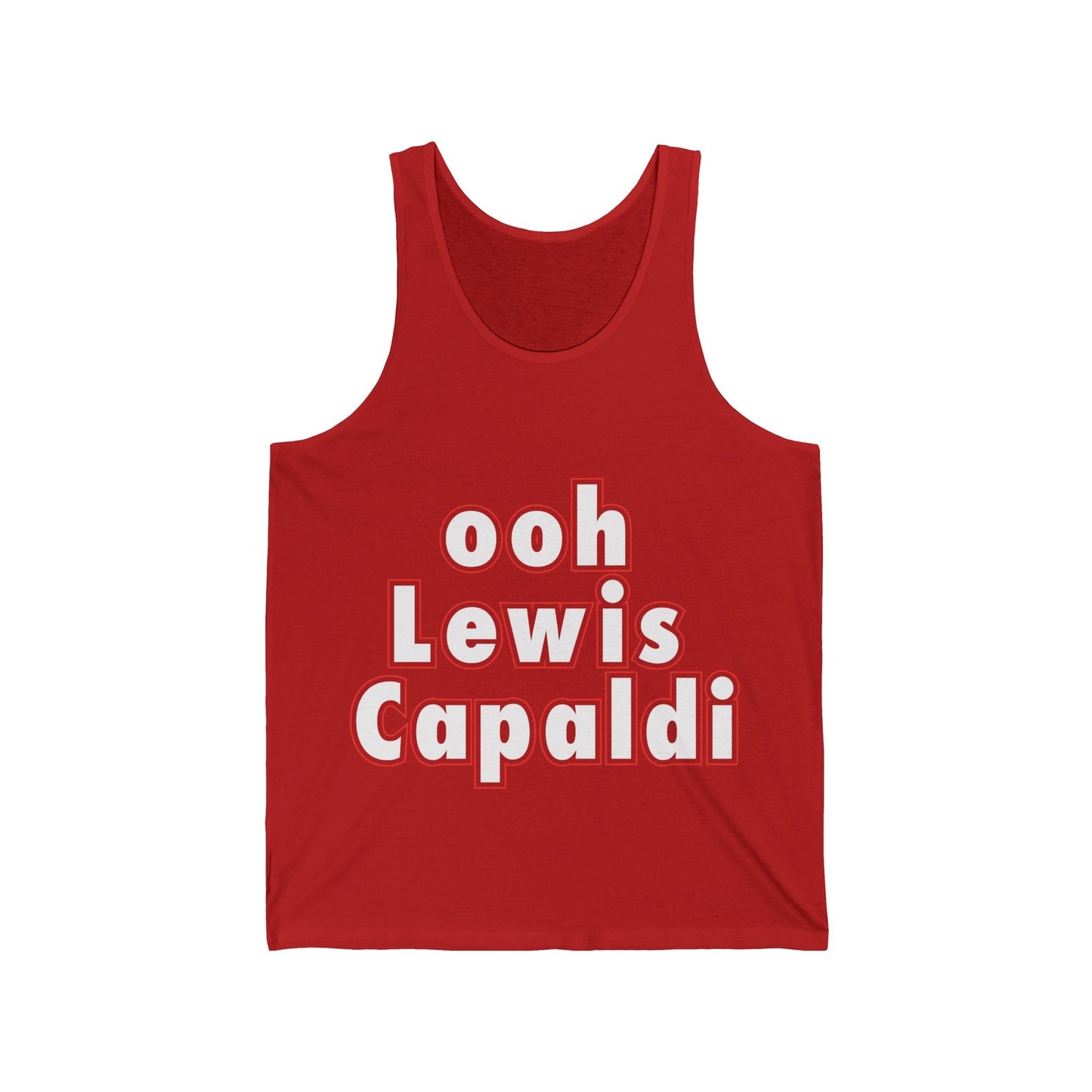 Lewis Capaldi Unisex Jersey Tank Top - Ooh Lewis Capaldi