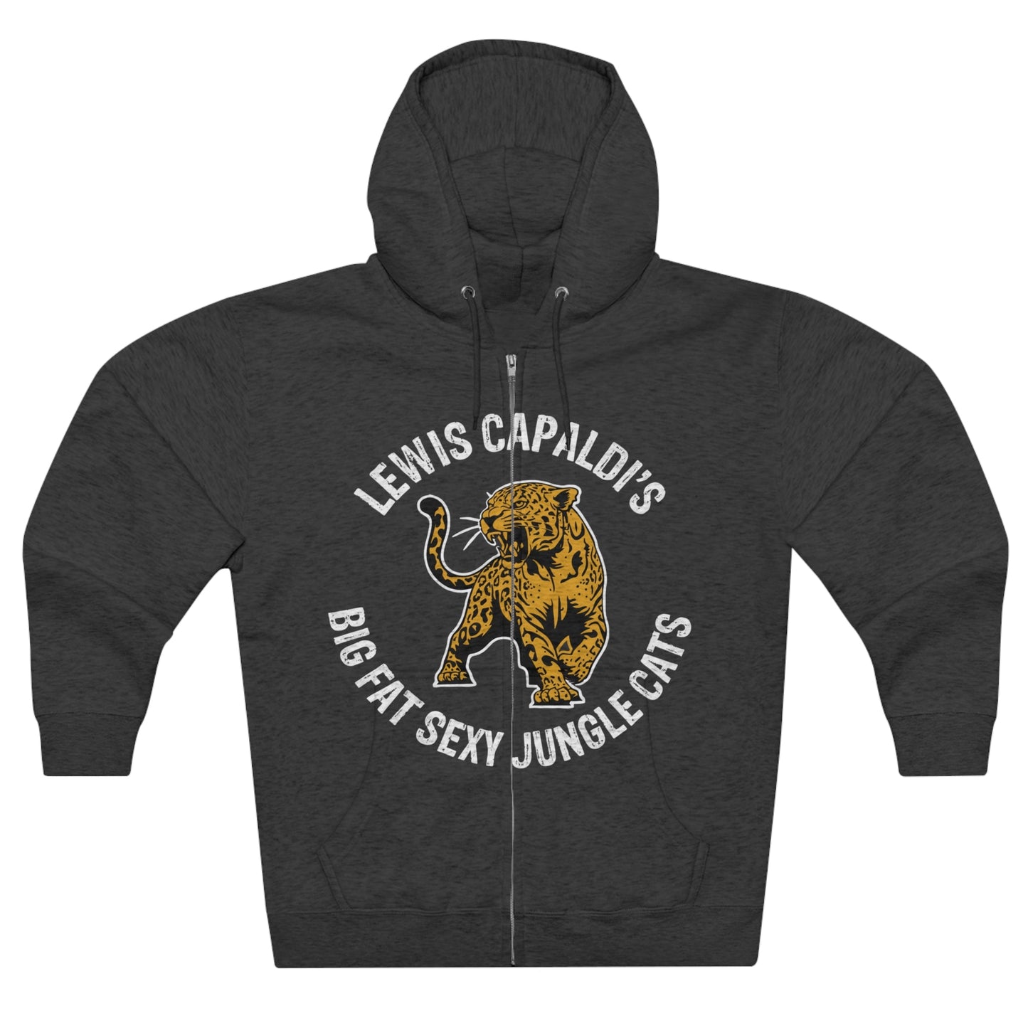 Lewis Capaldi Unisex Zip Hoodie - Big Fat Sexy Jungle Cats