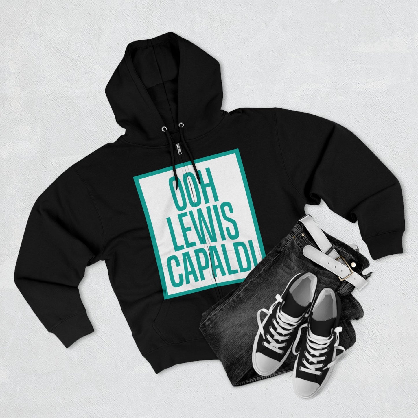 Lewis Capaldi Unisex Zip Hoodie - Ooh Lewis Capaldi