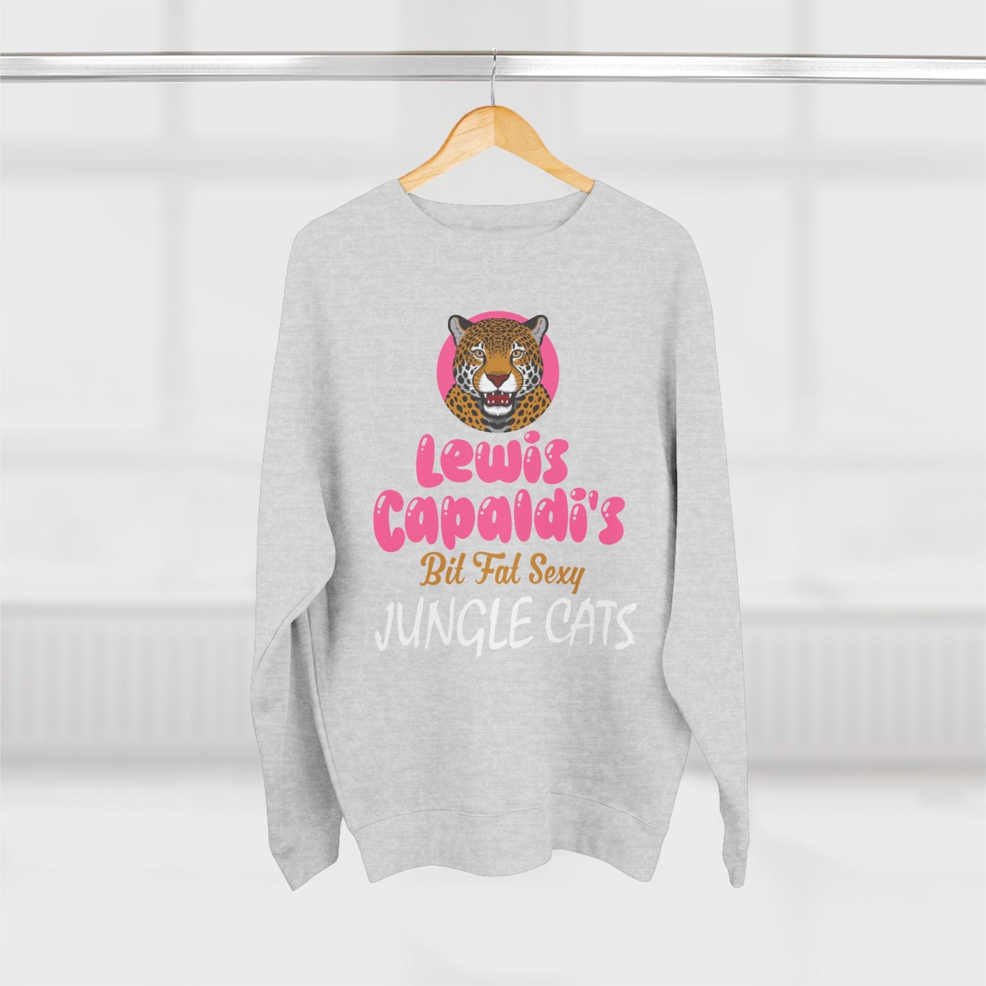 Lewis Capaldi Unisex Crewneck Sweatshirt - Big Fat Sexy Jungle Cats - Sweatshirt