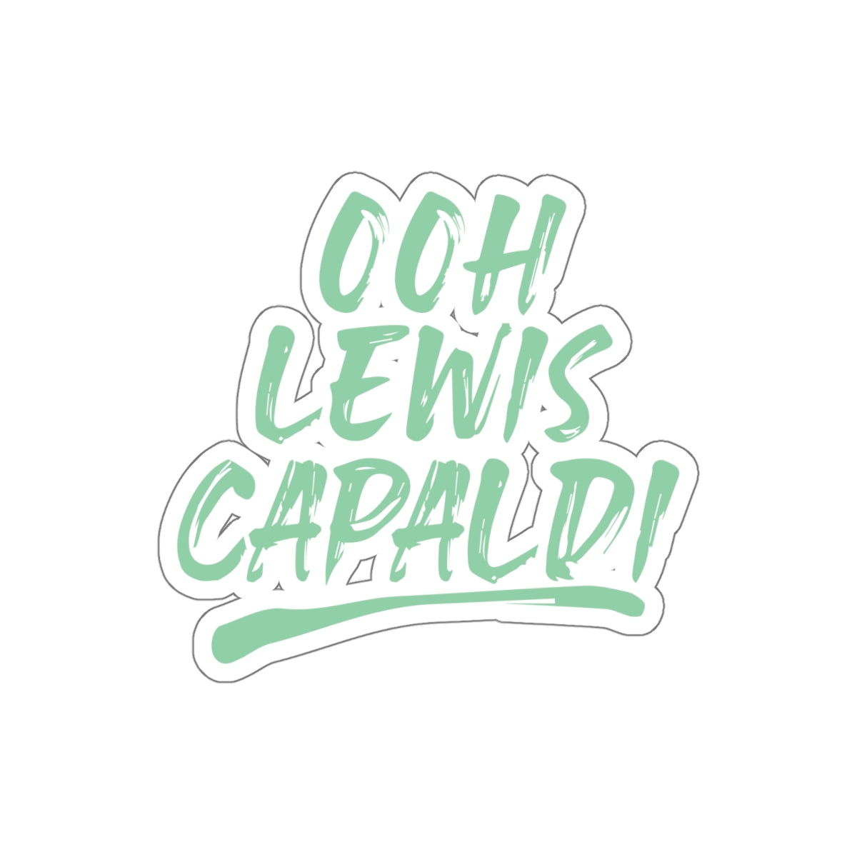 Lewis Capaldi Kiss-Cut Stickers - Ooh Lewis Capaldi