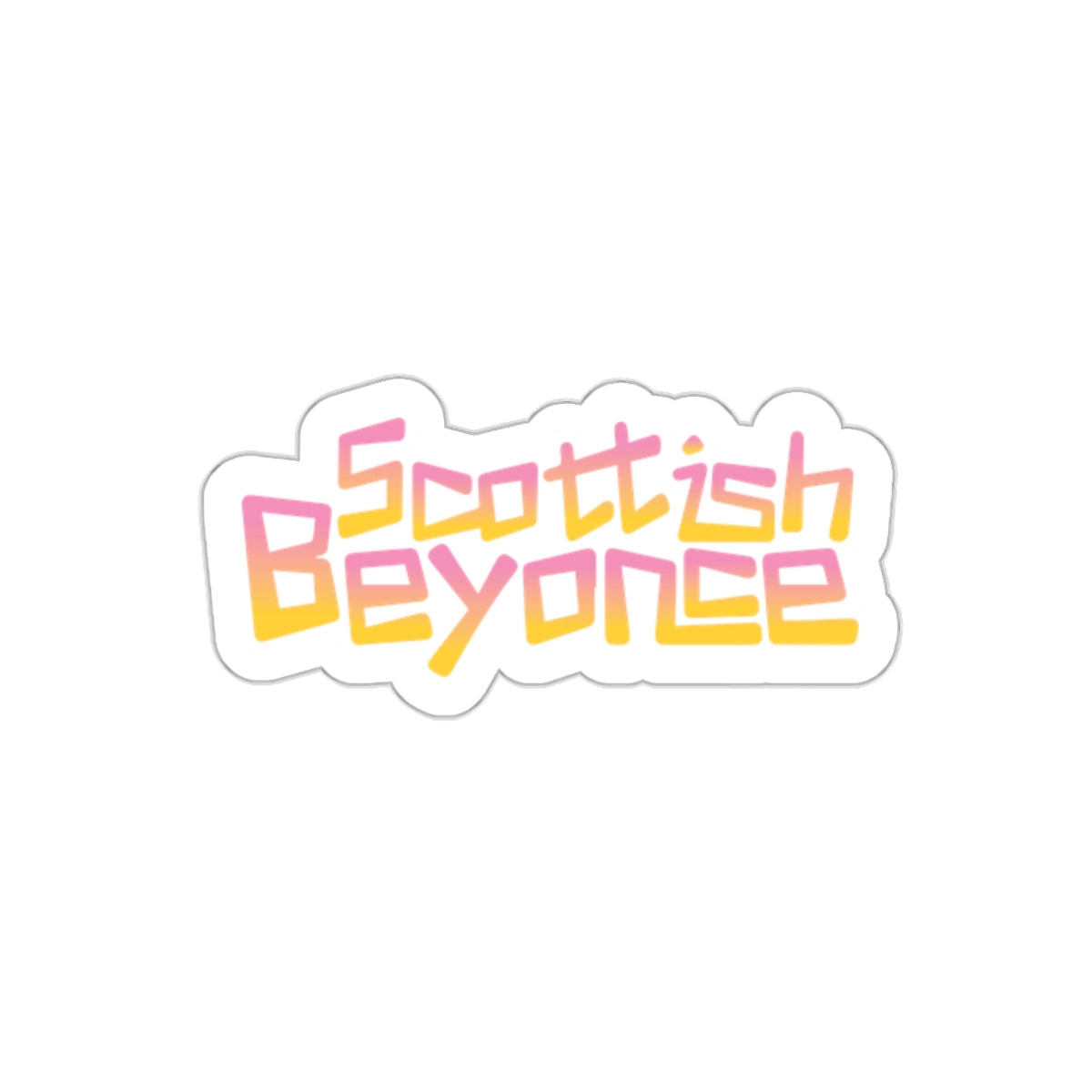 Lewis Capaldi Kiss-Cut Stickers - Scottish Beyonce