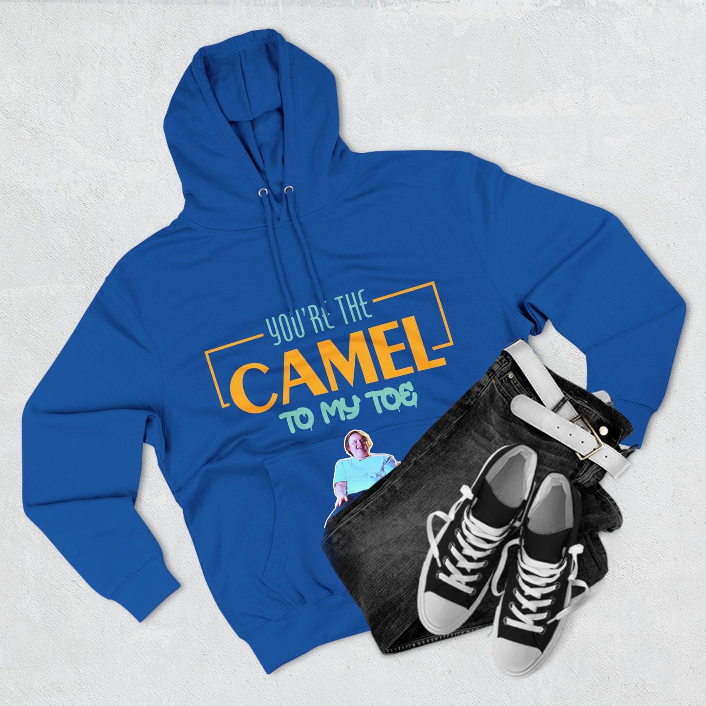 Lewis Capaldi Three-Panel Fleece Hoodie - You're the camel to my toe