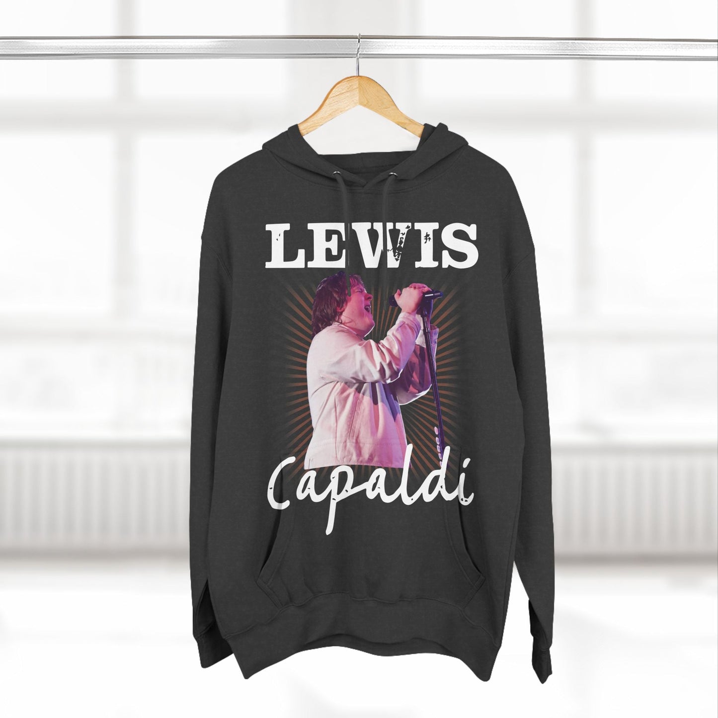 Lewis Capaldi Three-Panel Fleece Hoodie - Graphic