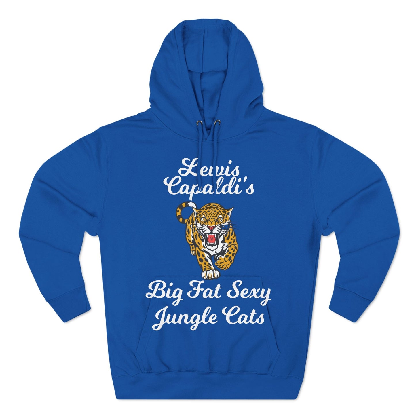 Lewis Capaldi Three-Panel Fleece Hoodie - Big Fat Sexy Jungle Cats