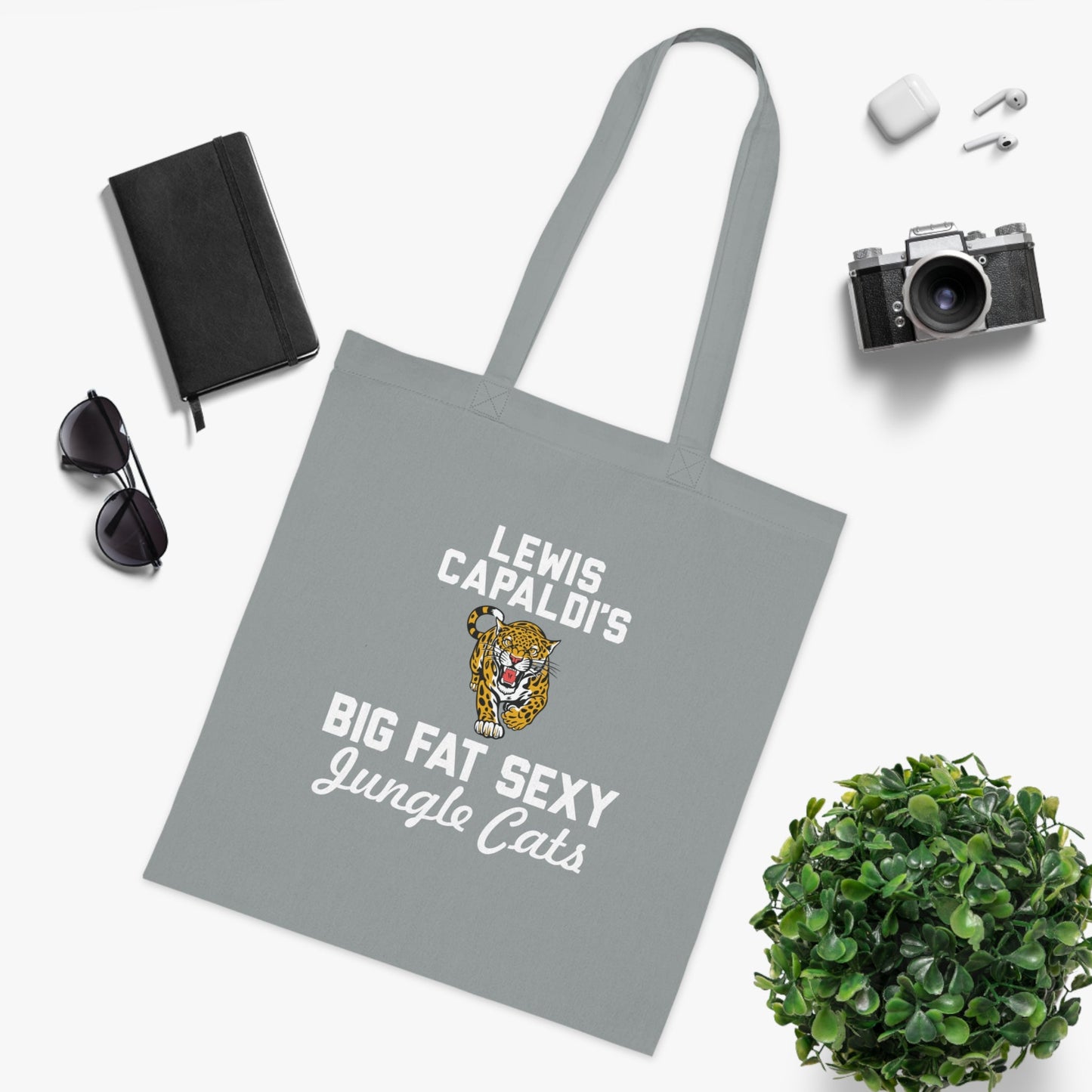 Lewis Capaldi Cotton Tote Bag - Big Fat Sexy Jungle Cats