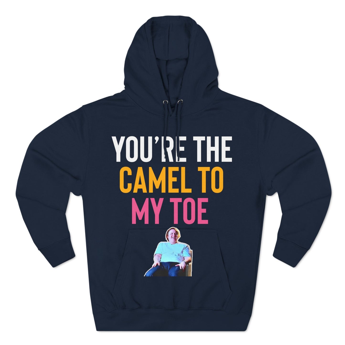 Lewis Capaldi Three-Panel Fleece Hoodie - You're the camel to my toe