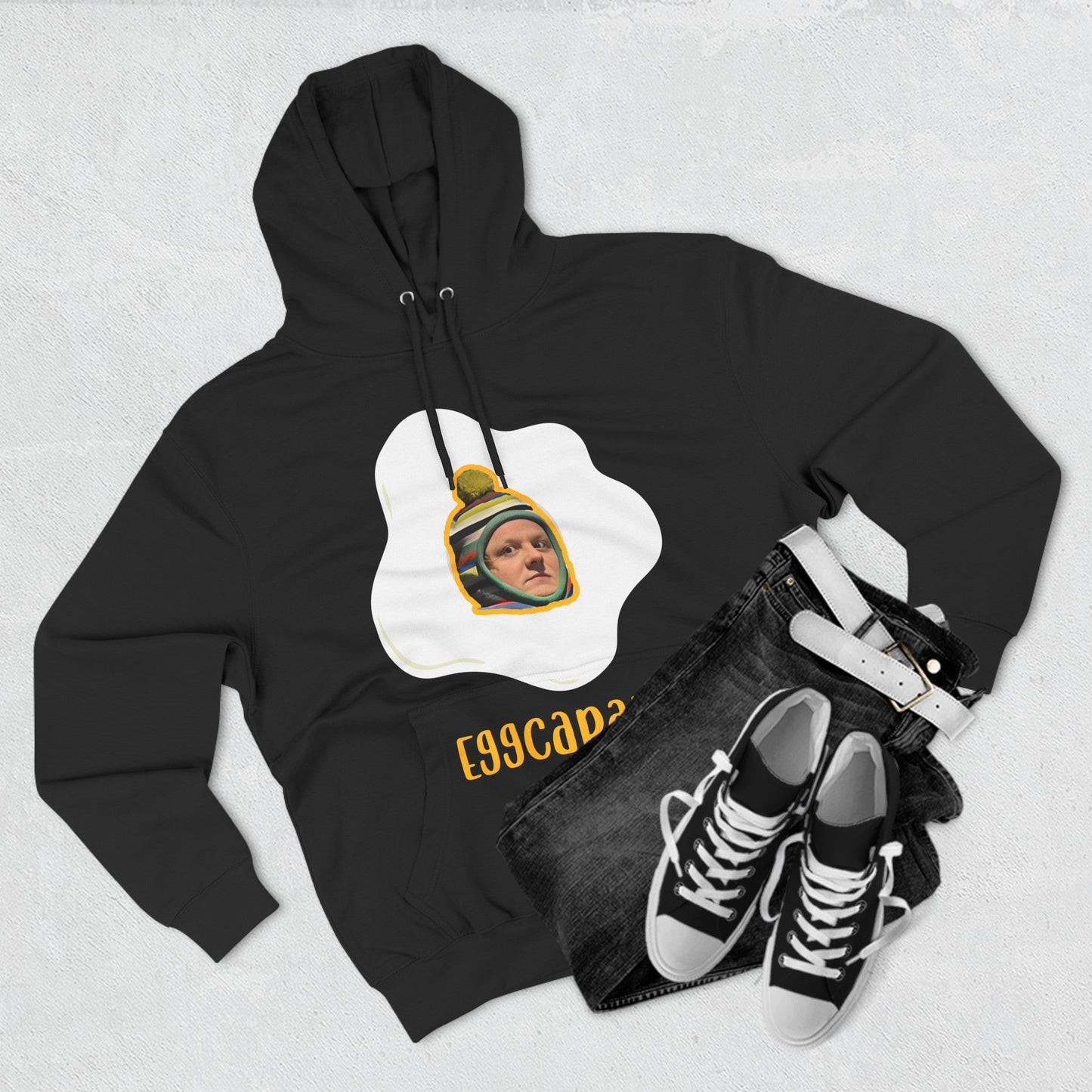 Lewis Capaldi Three-Panel Fleece Hoodie - Egg Capaldi