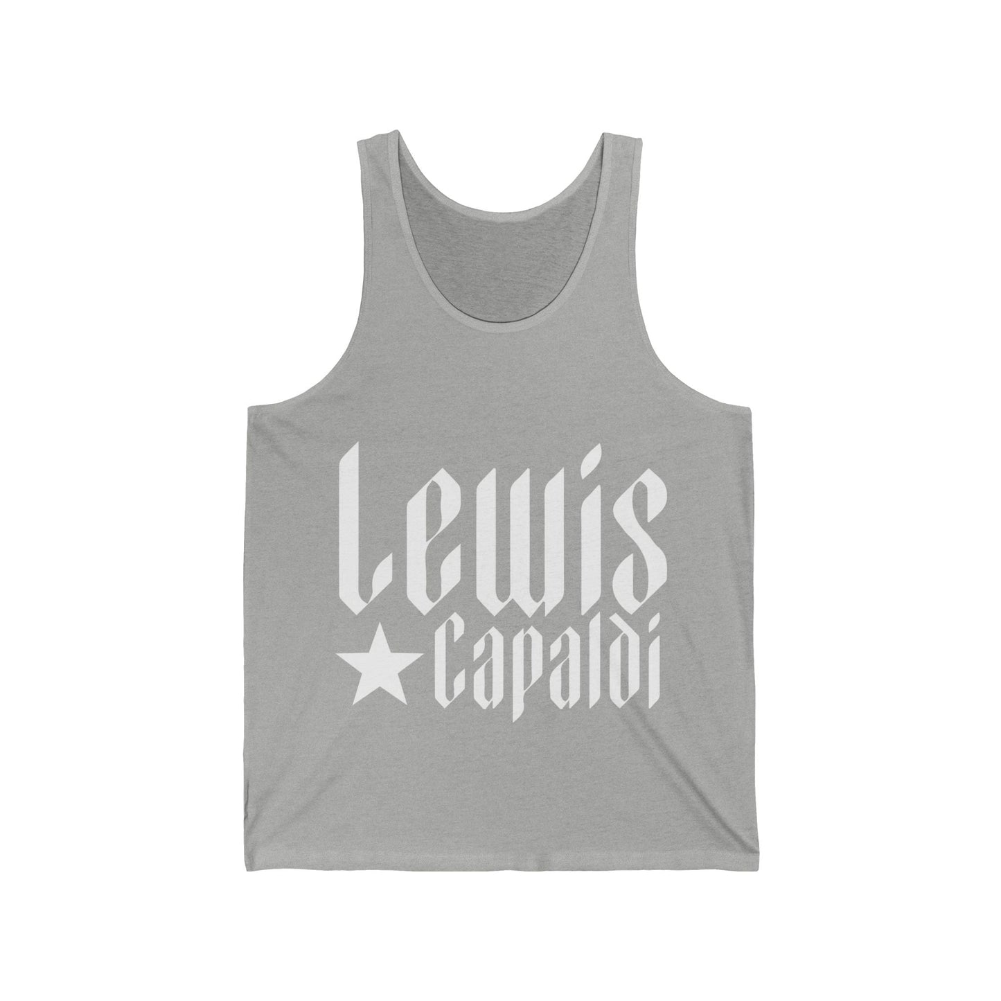 Lewis Capaldi Unisex Jersey Tank Top - Writing