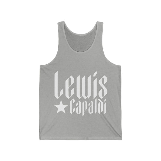 Lewis Capaldi Unisex Jersey Tank Top - Writing