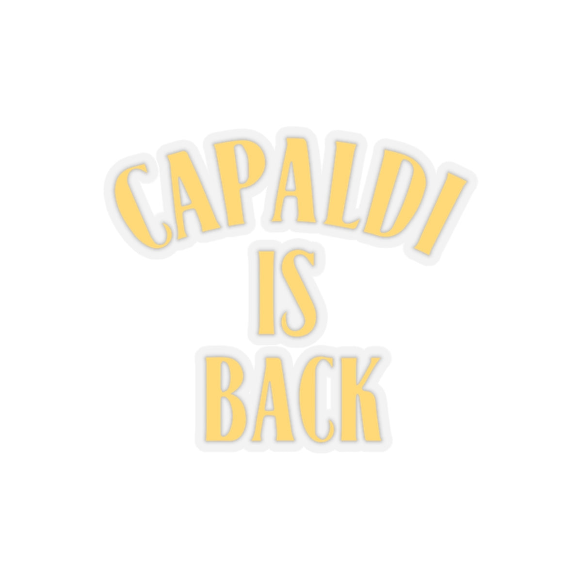 Lewis Capaldi Kiss-Cut Stickers - Capaldi is back