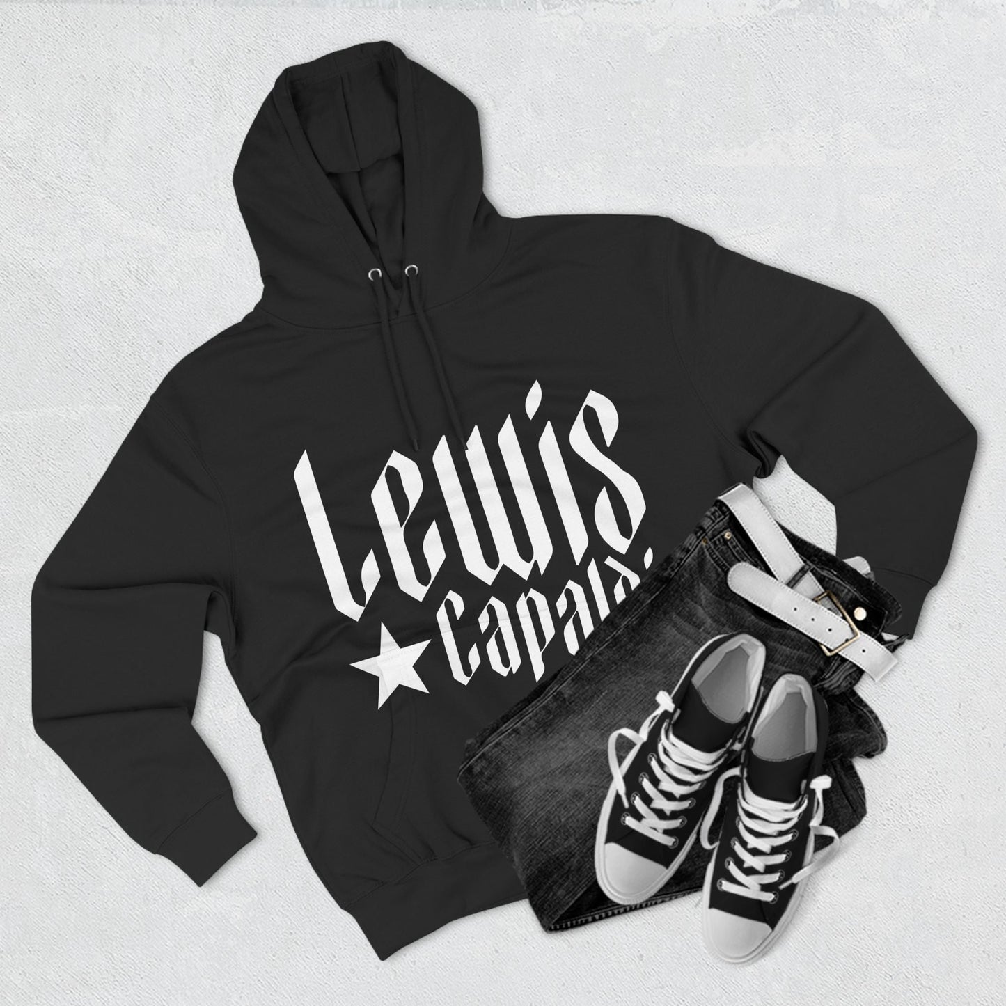 Lewis Capaldi Three-Panel Fleece Hoodie - Writing