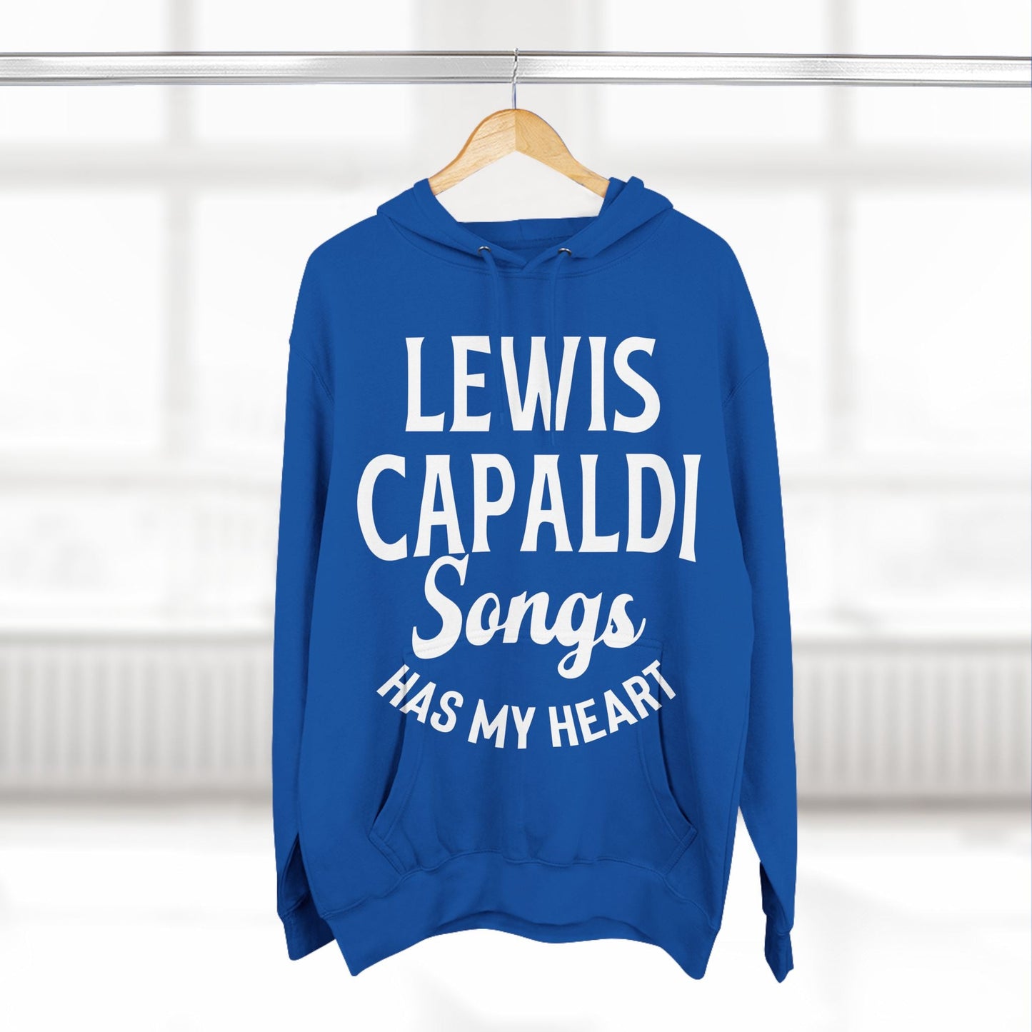 Lewis Capaldi Three-Panel Fleece Hoodie - Lewis Capaldi songs has my heart