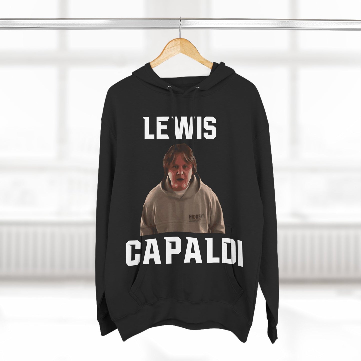 Lewis Capaldi Three-Panel Fleece Hoodie - Graphic