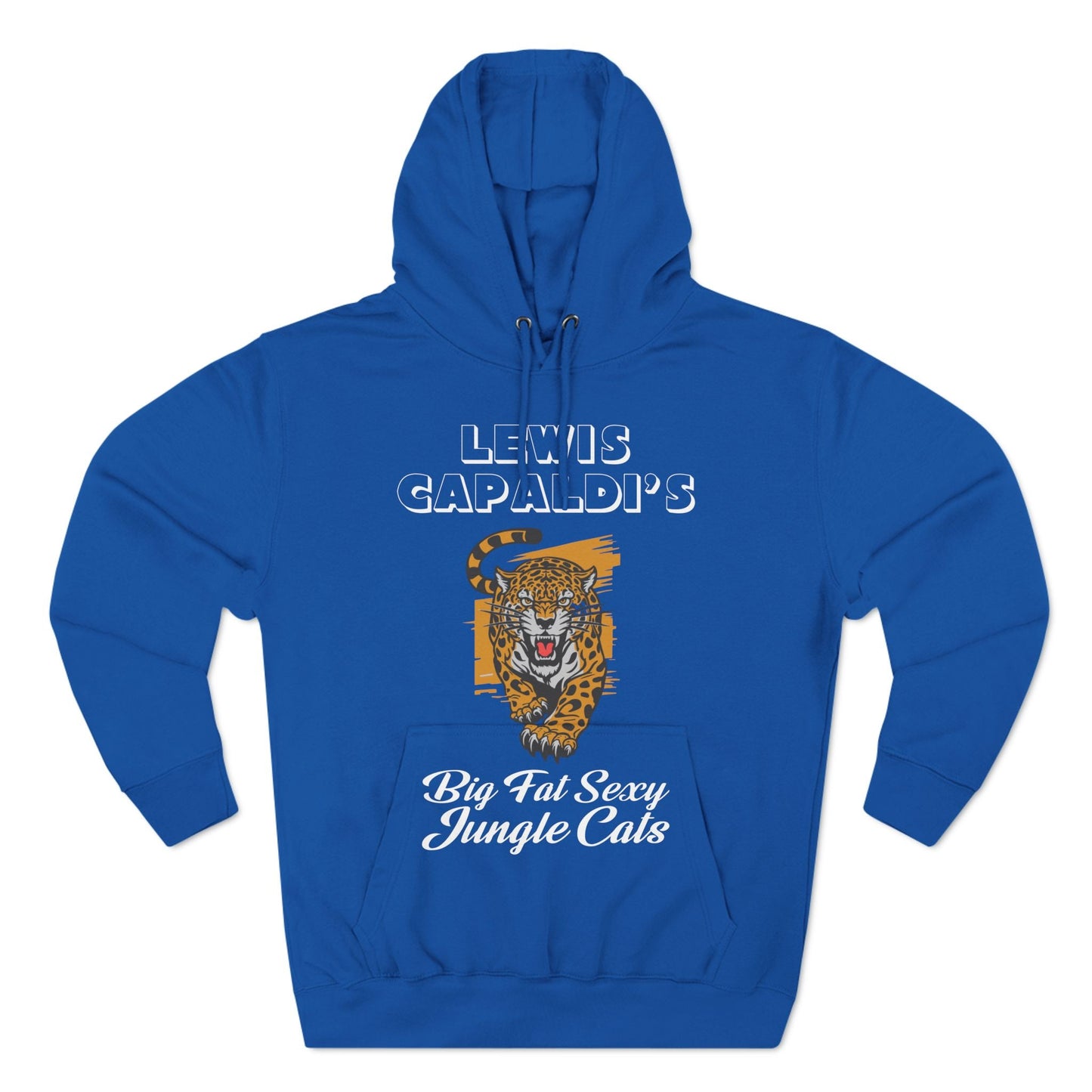 Lewis Capaldi Three-Panel Fleece Hoodie - Big Fat Sexy Jungle Cats