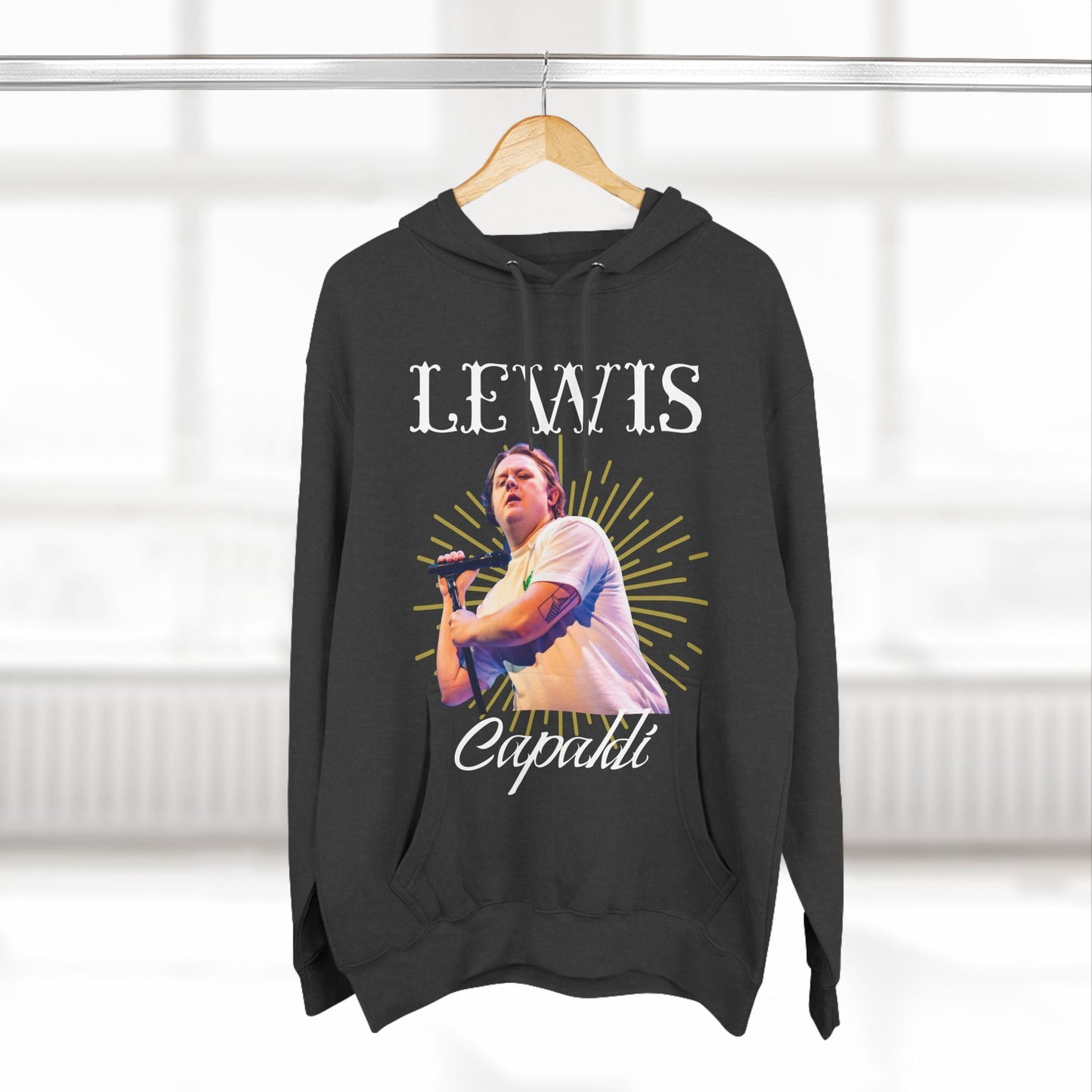 Lewis Capaldi Three-Panel Fleece Hoodie - Graphic