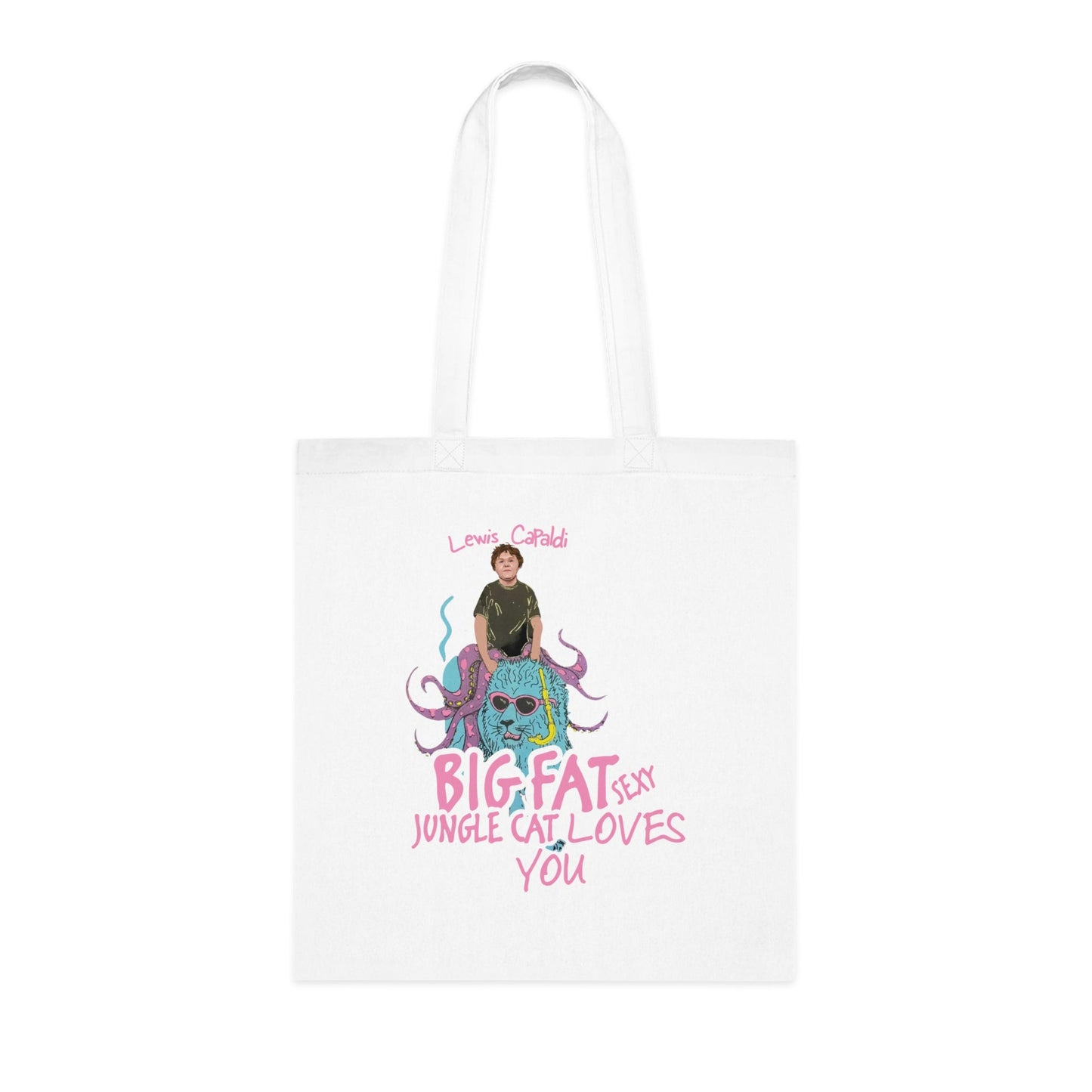 Lewis Capaldi Cotton Tote Bag - Big Fat Sexy Jungle Cats