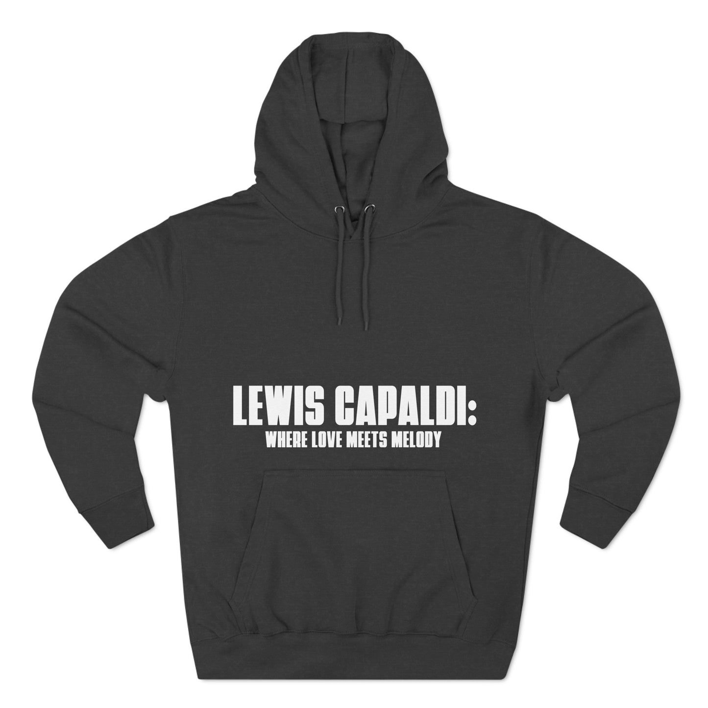 Lewis Capaldi Three-Panel Fleece Hoodie - When love meets melody