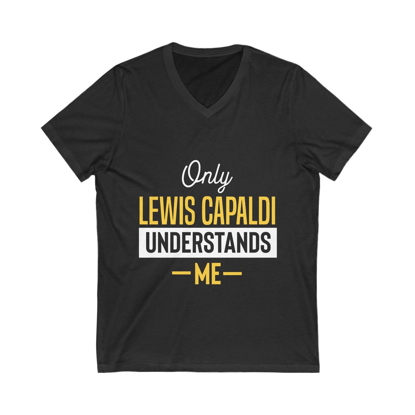 Lewis Capaldi Unisex Jersey V-Neck Tee - Understand Me