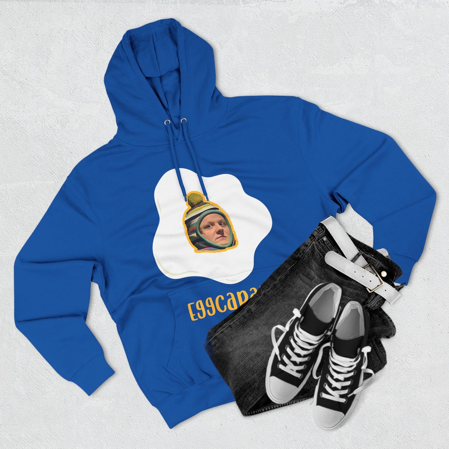 Lewis Capaldi Three-Panel Fleece Hoodie - Egg Capaldi