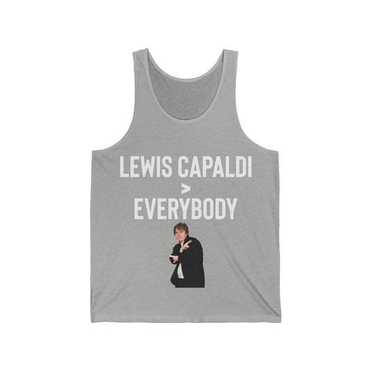 Lewis Capaldi Unisex Jersey Tank Top - Lewis Capaldi Everybody