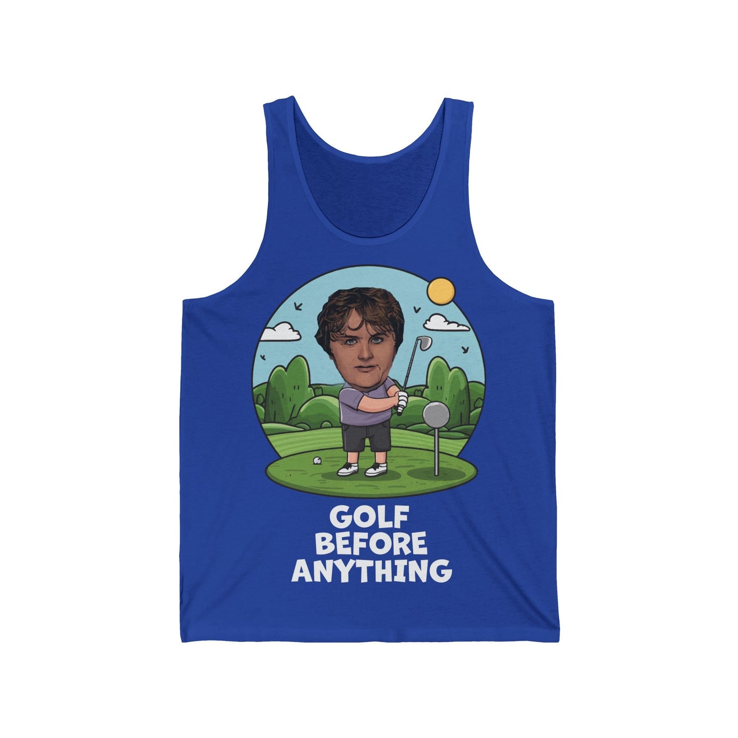 Lewis Capaldi Unisex Jersey Tank Top - Golfing