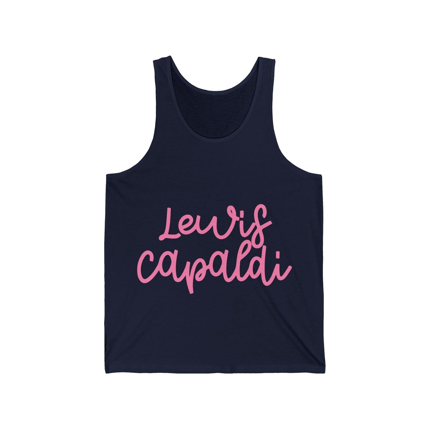 Lewis Capaldi Unisex Jersey Tank Top - Writing