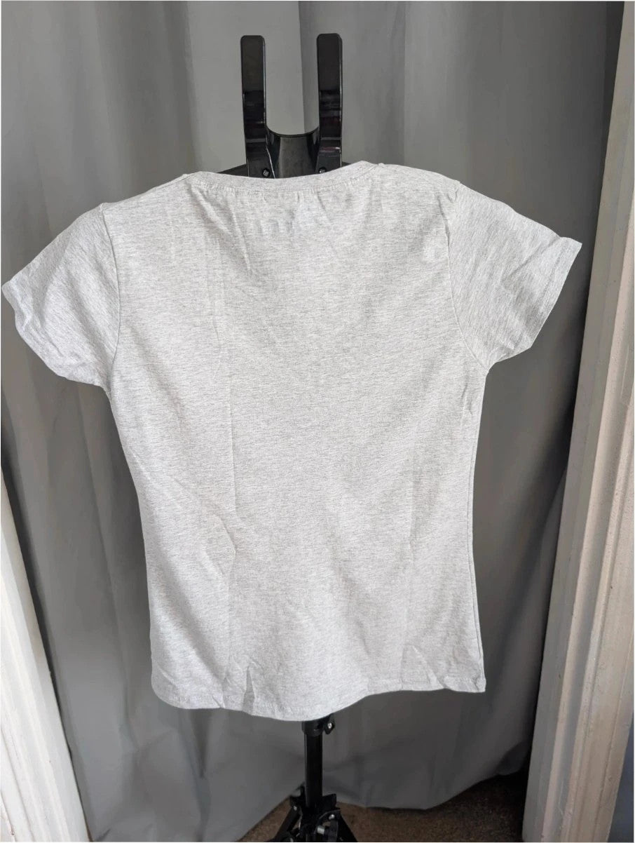 Disney grey marl pocket t-shirt featuring Up characters Carl, Russell, Dug, and Kevin.