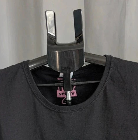 Disney black pocket t-shirt featuring Forky graphic and "I Don't Know About This!" text.