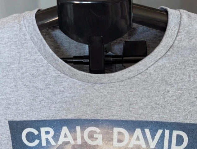 Official Craig David grey graphic tee featuring 22 album artwork print on soft cotton.