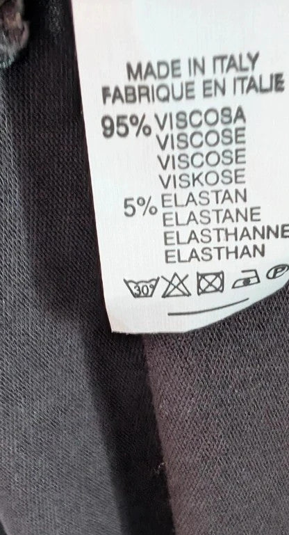 Italy Moda black sleeveless vest top with relaxed A-line silhouette and dip hem.