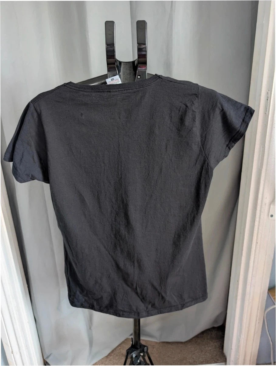 Disney black pocket t-shirt featuring Forky graphic and "I Don't Know About This!" text.