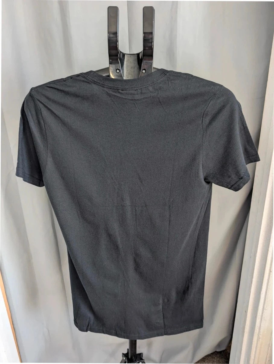 Game Of Thrones graphic tee black with red house sigils and crossing swords print.