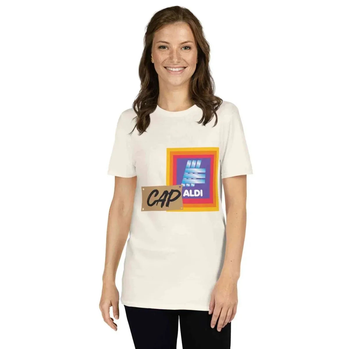 Lewis Capaldi Aldi Graphic T-Shirt | Unisex Cotton Fan Tee - Capaldi on a Aldi alcyone213k