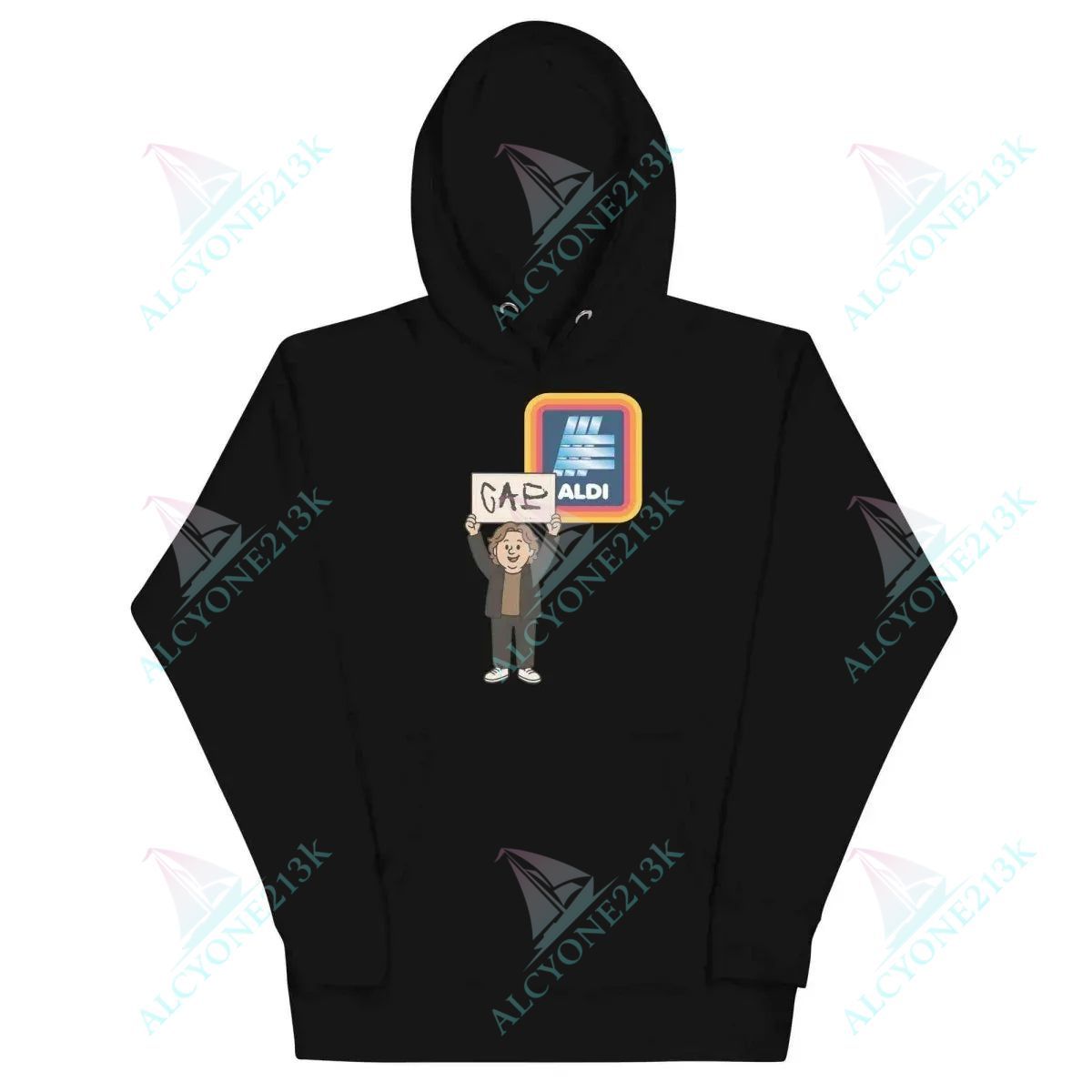 Lewis Capaldi Eco-Friendly Unisex Hoodie | Stylish Music Merchandise for True Fans - Capaldi on a Aldi alcyone213k