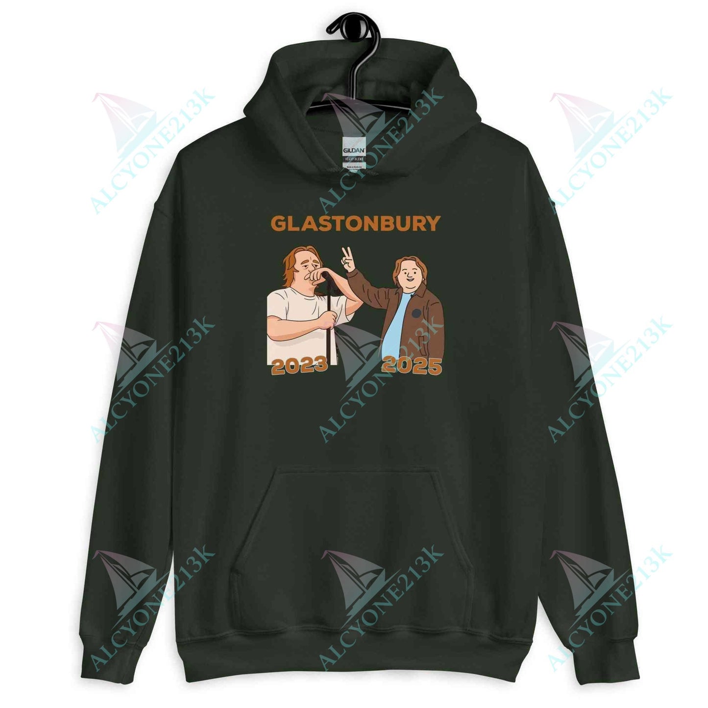 Lewis Capaldi Glastonbury Special Hoodie - Unisex Eco-Friendly Cotton Blend alcyone213k