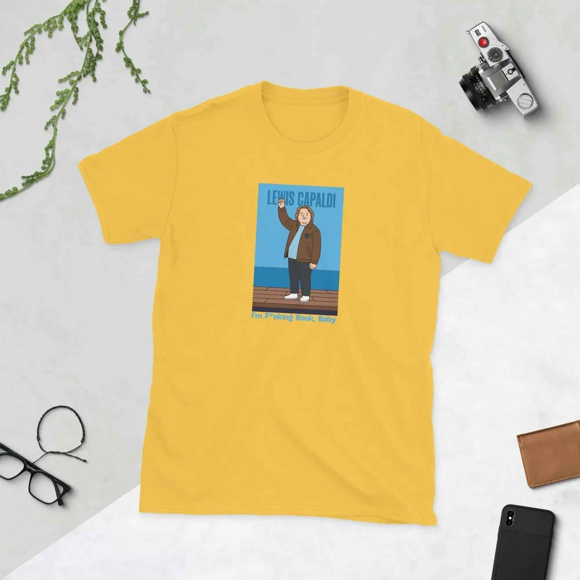 Lewis Capaldi I'm Back Cotton T-Shirt for Unisex Fans alcyone213k