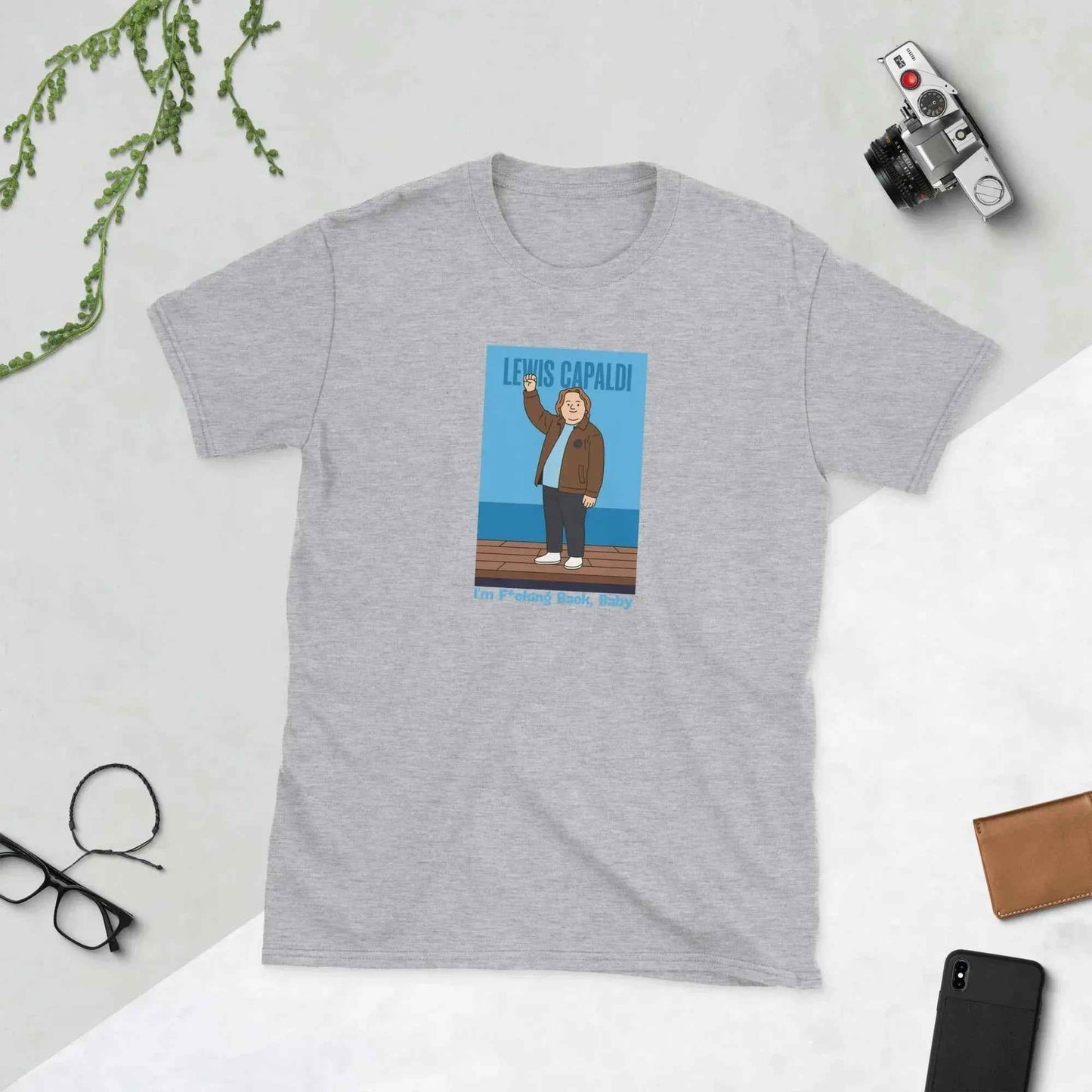 Lewis Capaldi I'm Back Cotton T-Shirt for Unisex Fans alcyone213k