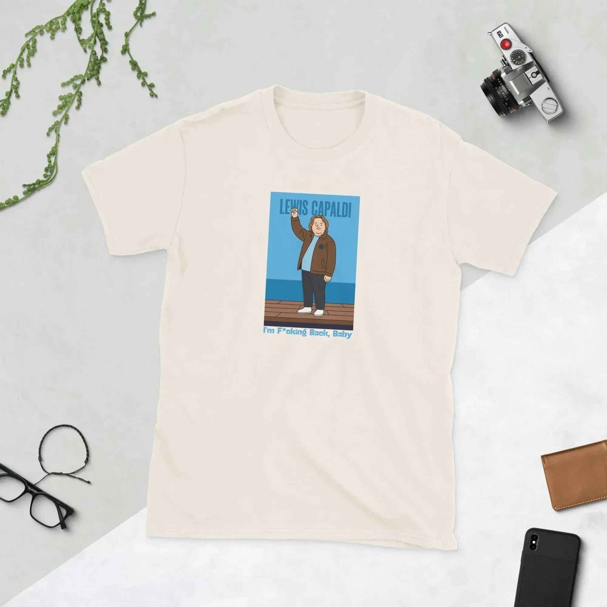 Lewis Capaldi I'm Back Cotton T-Shirt for Unisex Fans alcyone213k