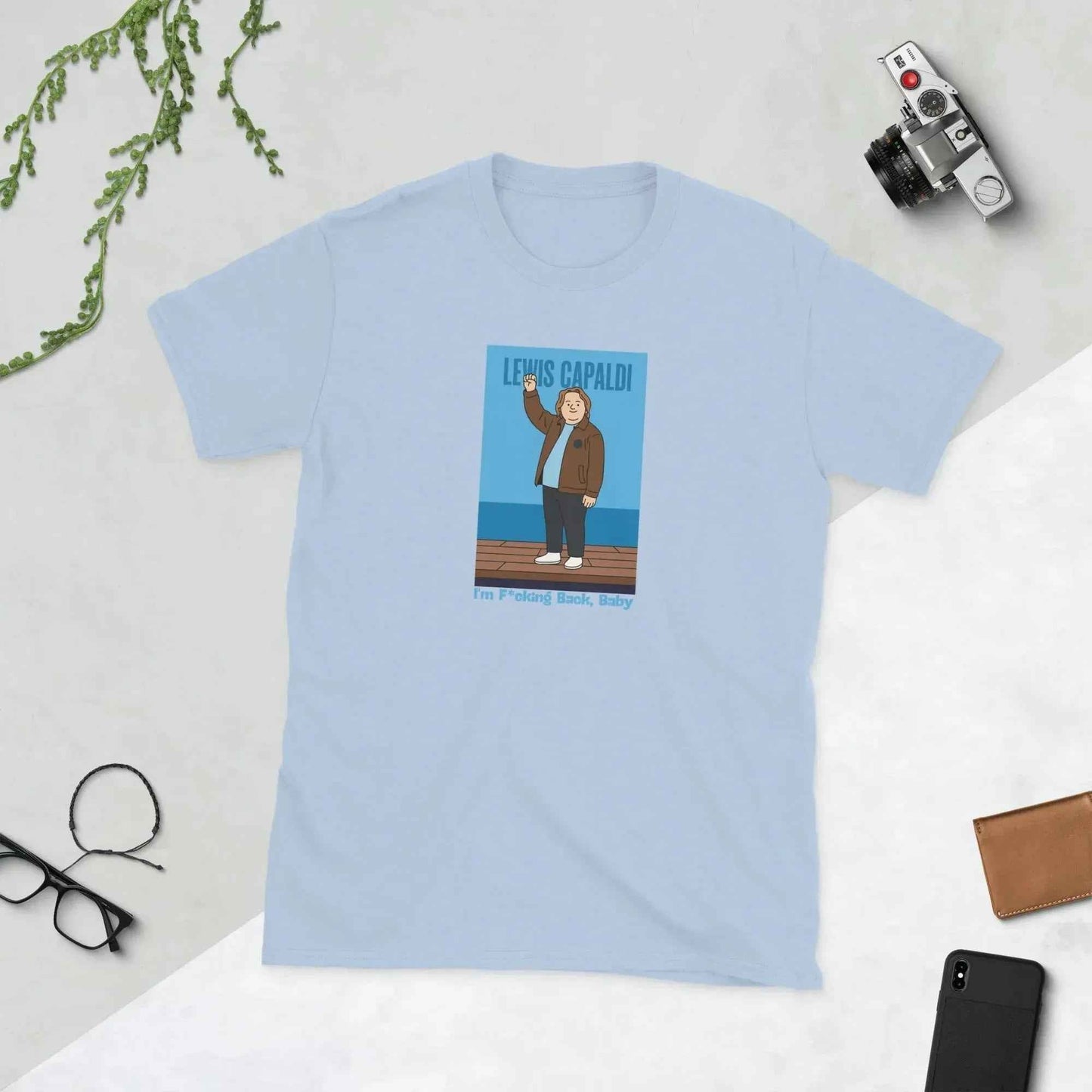 Lewis Capaldi I'm Back Cotton T-Shirt for Unisex Fans alcyone213k