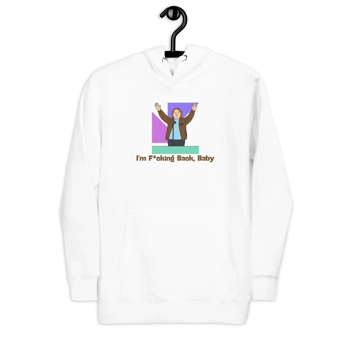 Lewis Capaldi "I'm Back" Unisex Cotton Polyester Hoodie | White alcyone213k