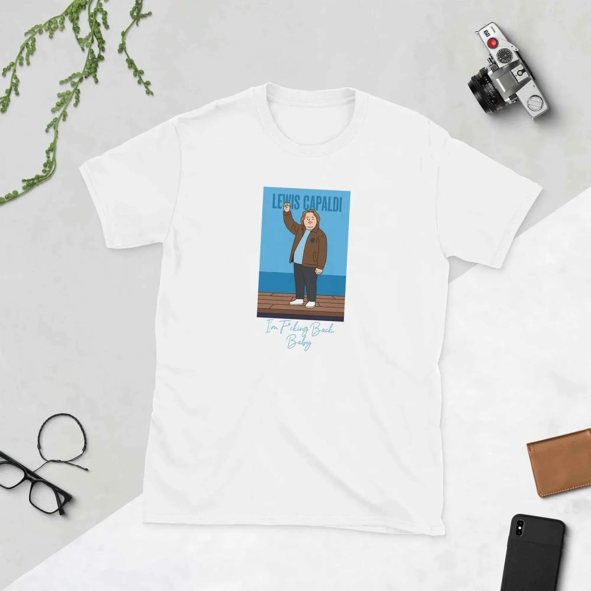 Lewis Capaldi "I'm Back" Unisex Cotton T-Shirt | Artist Merch alcyone213k