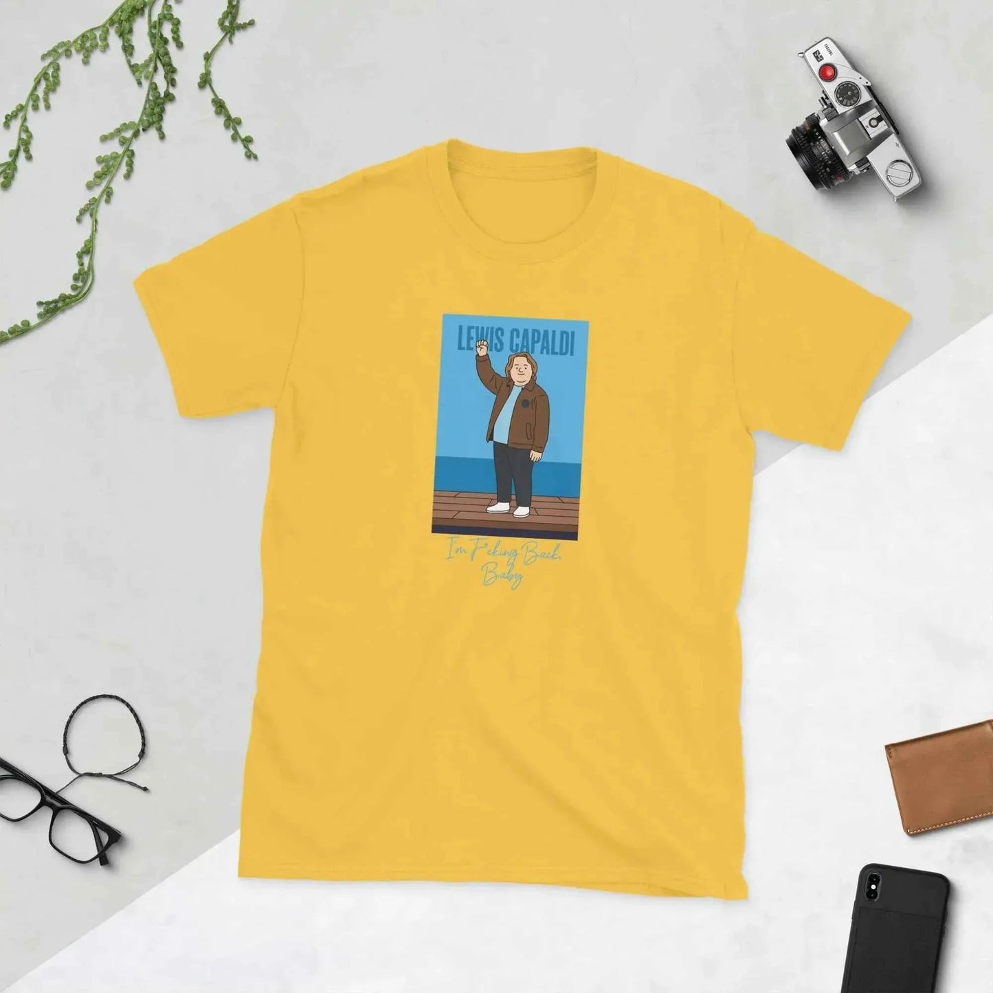 Lewis Capaldi "I'm Back" Unisex Cotton T-Shirt | Artist Merch alcyone213k