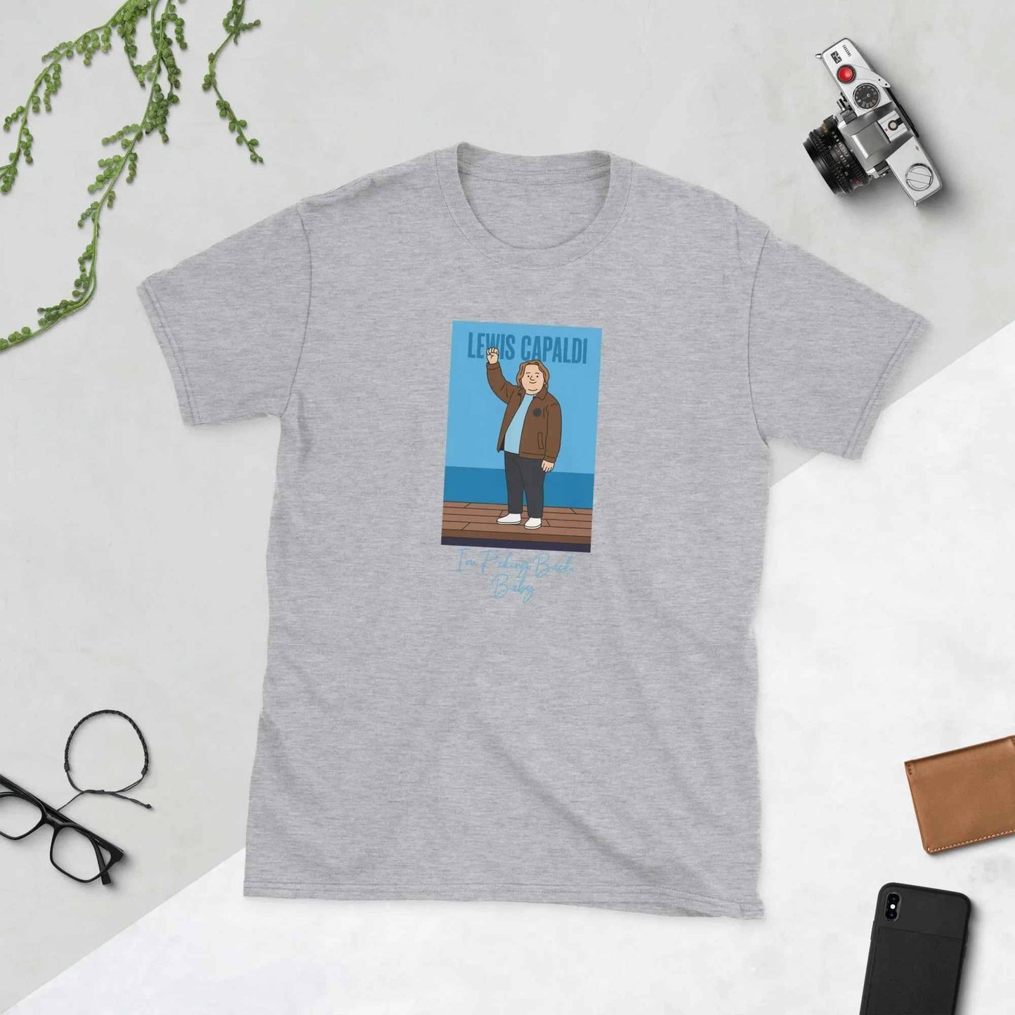 Lewis Capaldi "I'm Back" Unisex Cotton T-Shirt | Artist Merch alcyone213k