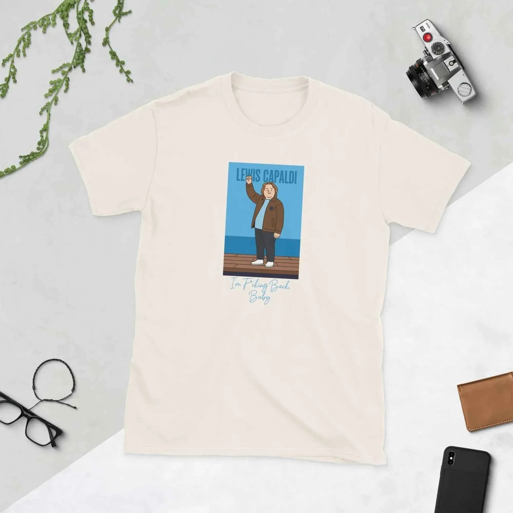 Lewis Capaldi "I'm Back" Unisex Cotton T-Shirt | Artist Merch alcyone213k