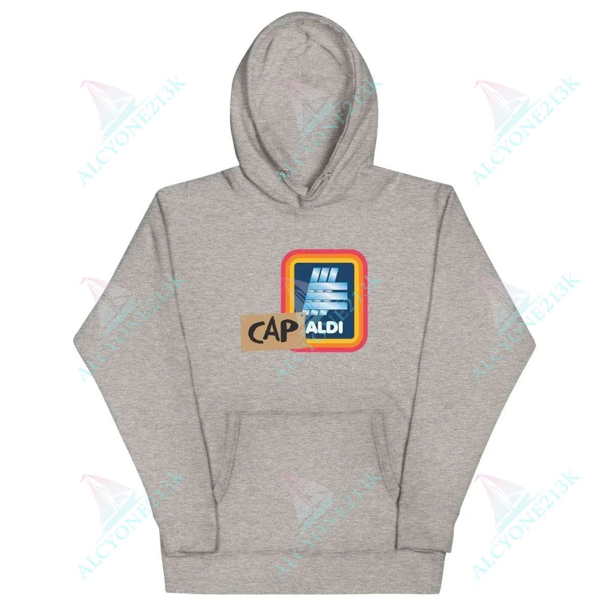 Lewis Capaldi Merchandise: Unisex Capaldi On A Aldi Graphic Hoodie - Soft Cotton Blend alcyone213k