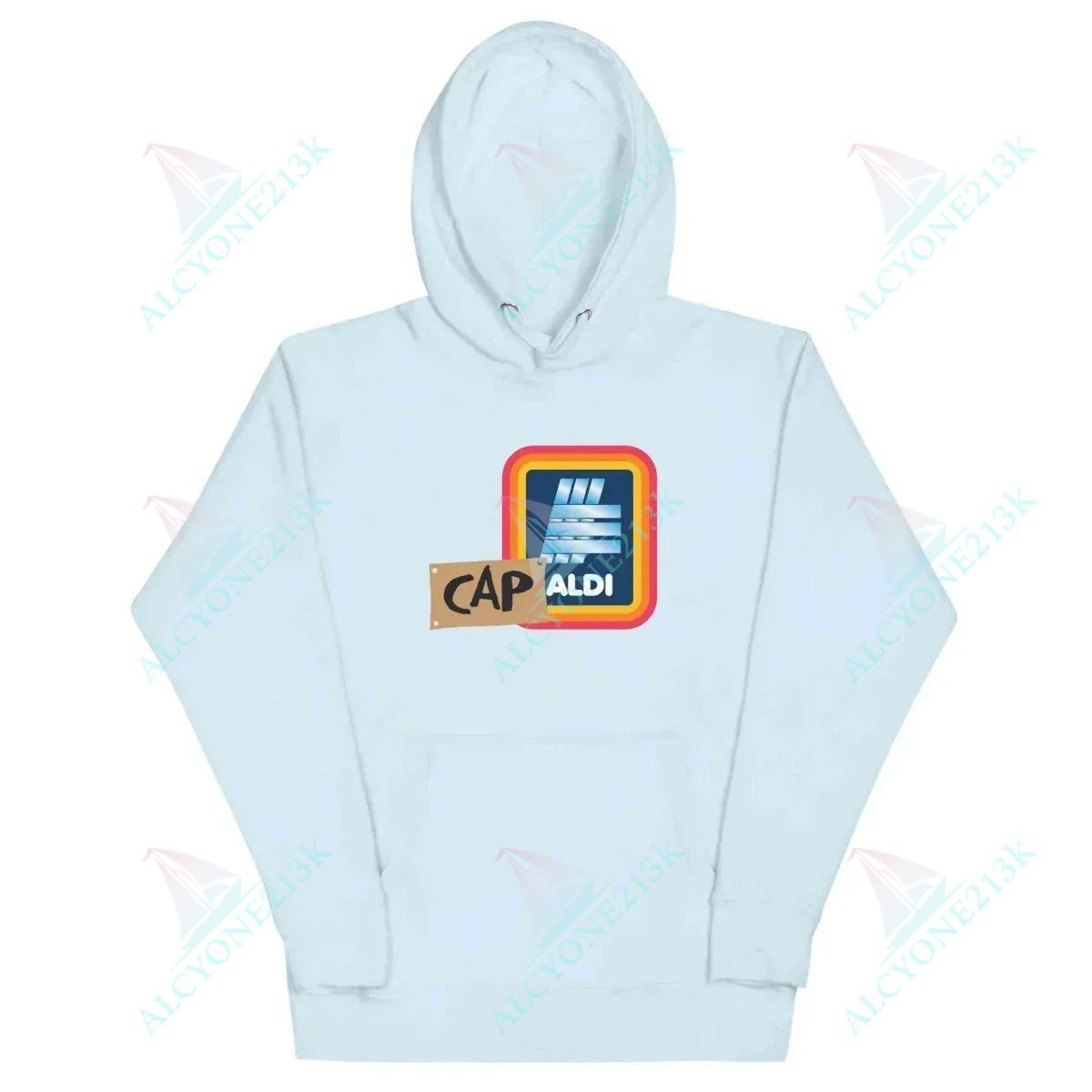 Lewis Capaldi Merchandise: Unisex Capaldi On A Aldi Graphic Hoodie - Soft Cotton Blend alcyone213k