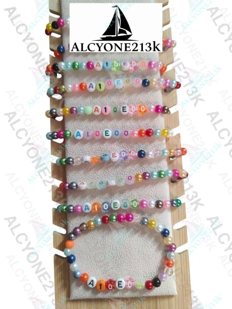 Lewis Capaldi Mystery Bracelets Pack of 10 | Colorful Alphabet Beads alcyone213k