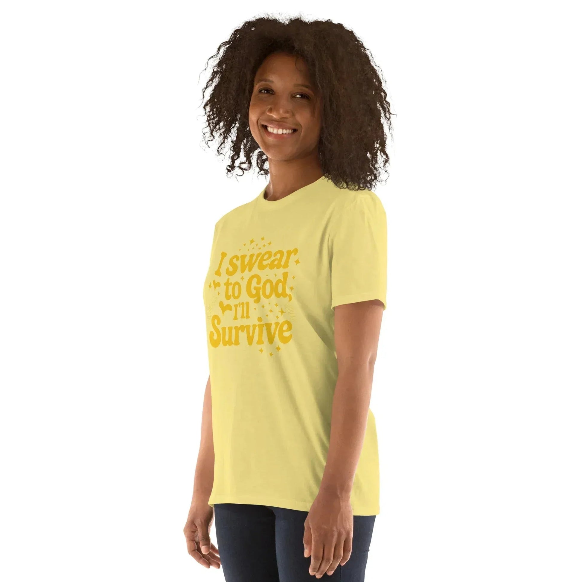 Lewis Capaldi "Survive" Lyric T-Shirt - Black Cotton Blend Unisex Tee alcyone213k