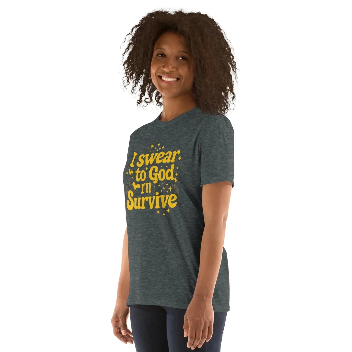 Lewis Capaldi "Survive" Lyric T-Shirt - Black Cotton Blend Unisex Tee alcyone213k